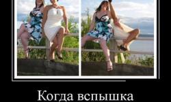 Когда вспышка слишком резкая